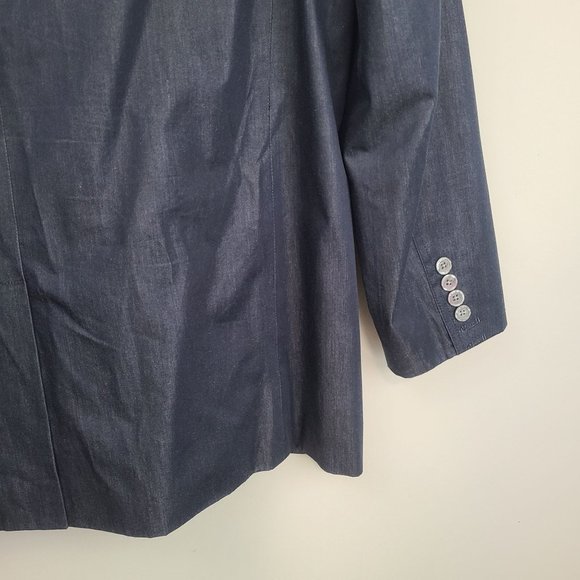 Structure Collection Mens Gray 2-Button Slim Fit Formal Suit Jacket Sz XL Solid - Picture 10 of 11